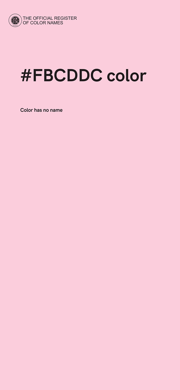 #FBCDDC color image