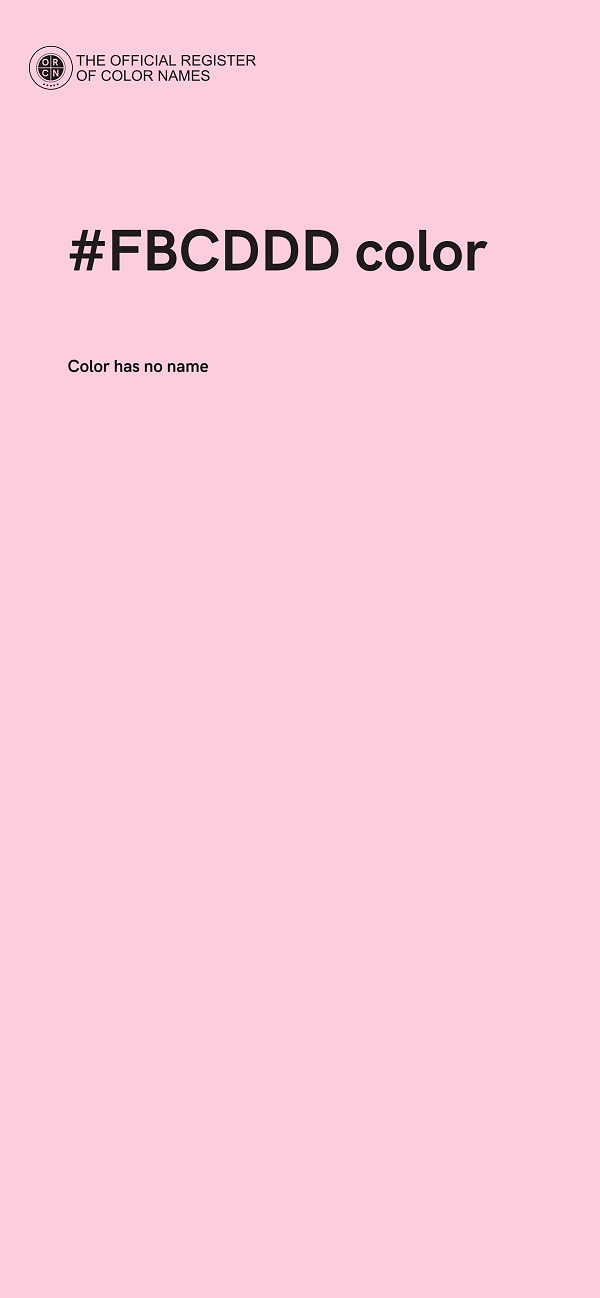 #FBCDDD color image