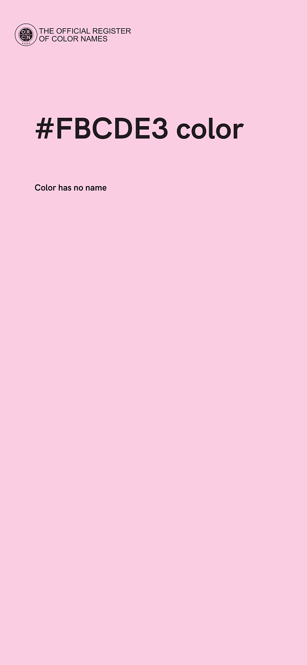 #FBCDE3 color image