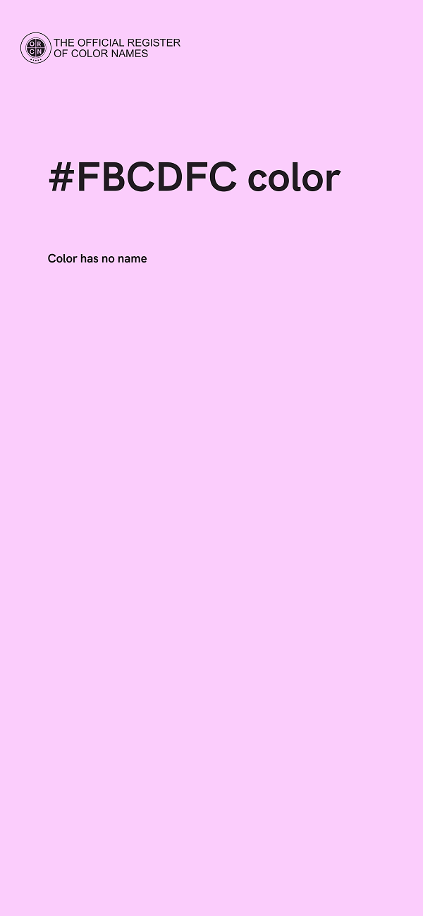 #FBCDFC color image