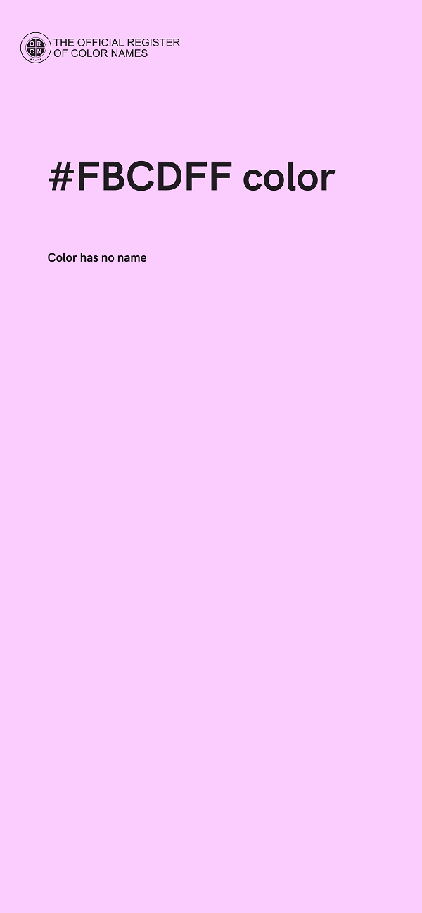 #FBCDFF color image
