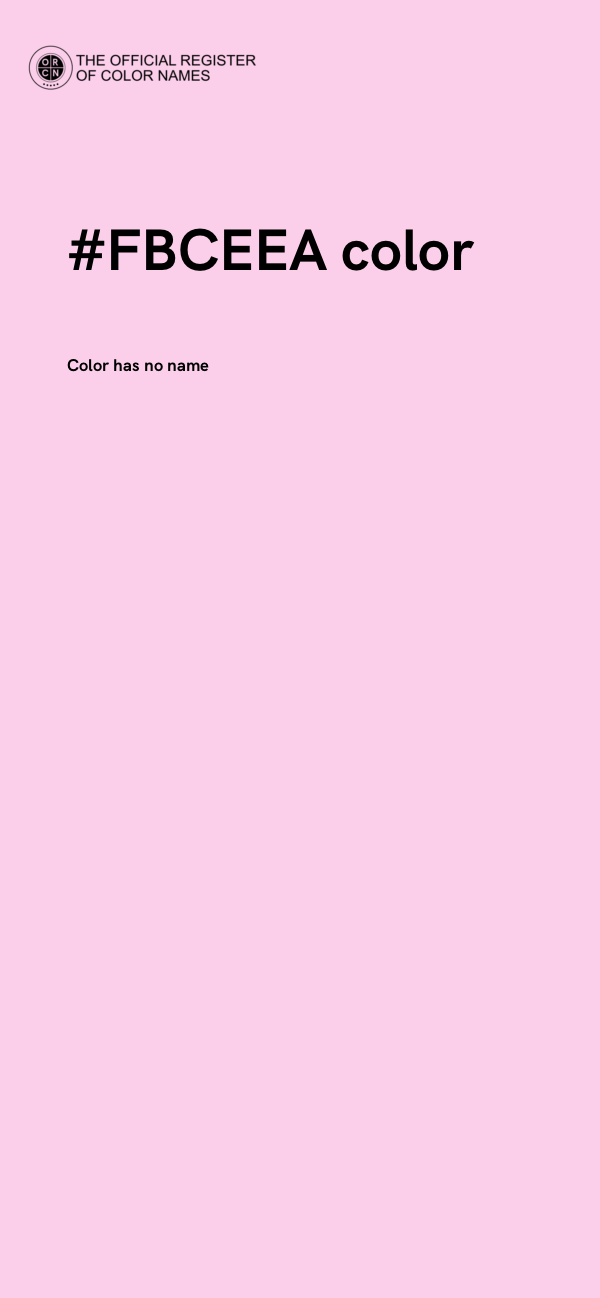#FBCEEA color image