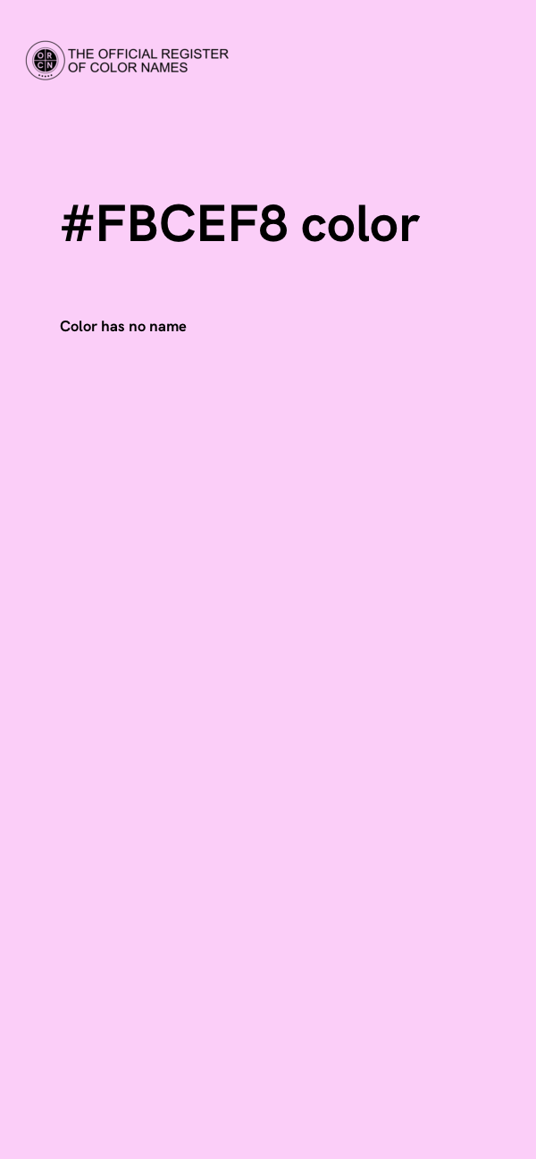 #FBCEF8 color image