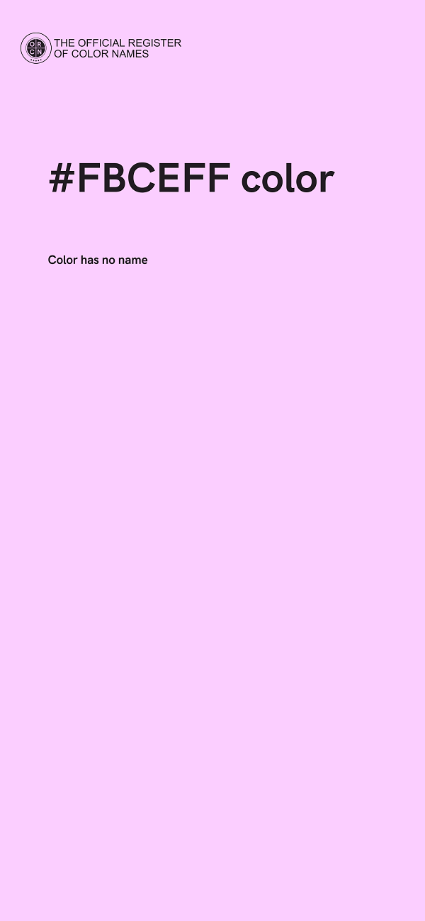 #FBCEFF color image