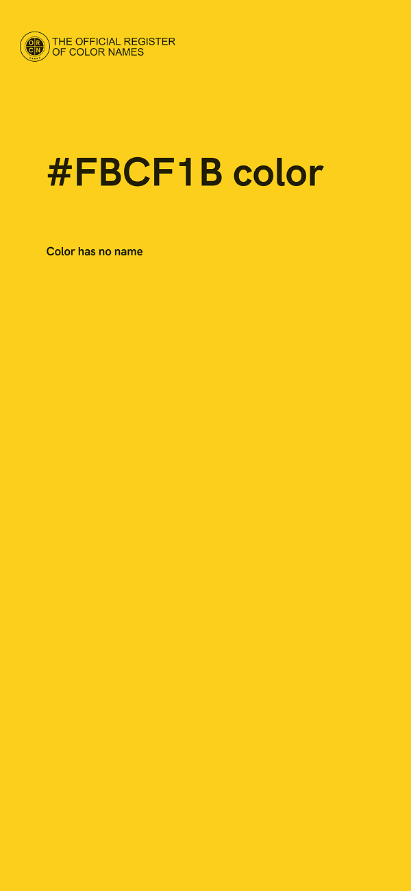 #FBCF1B color image