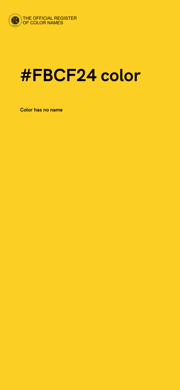 #FBCF24 color image