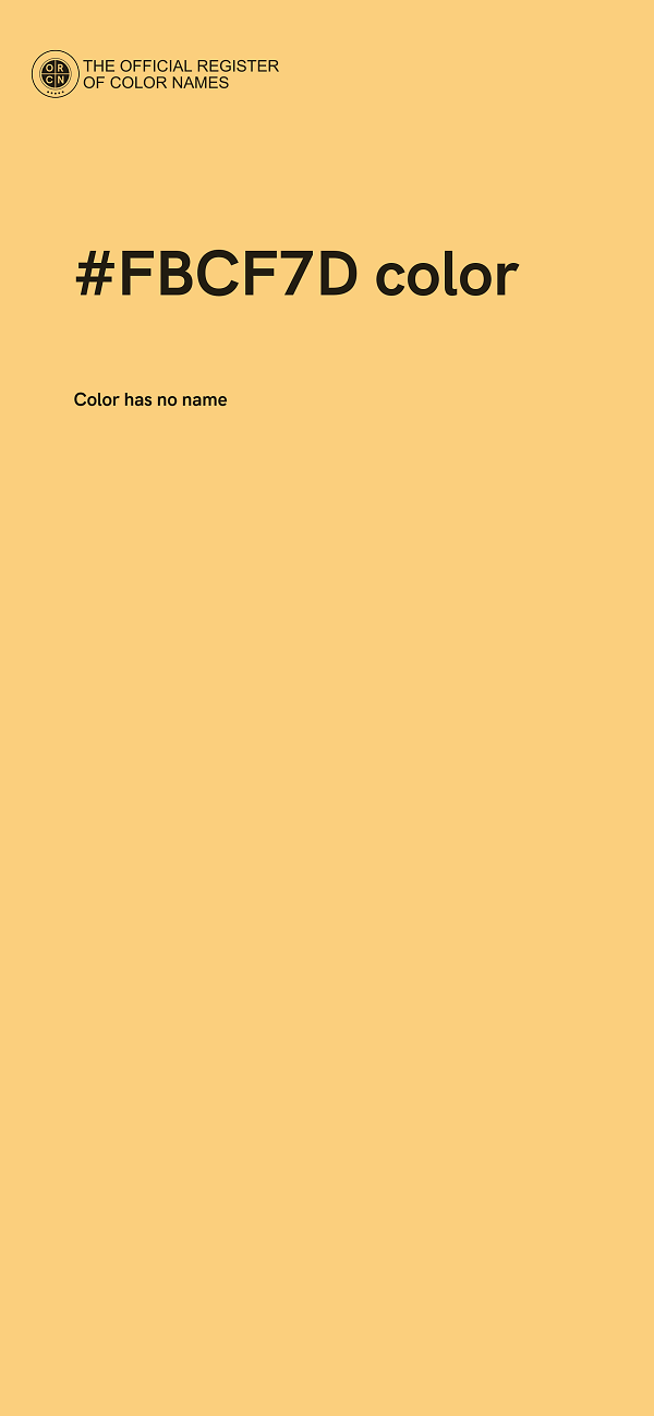 #FBCF7D color image