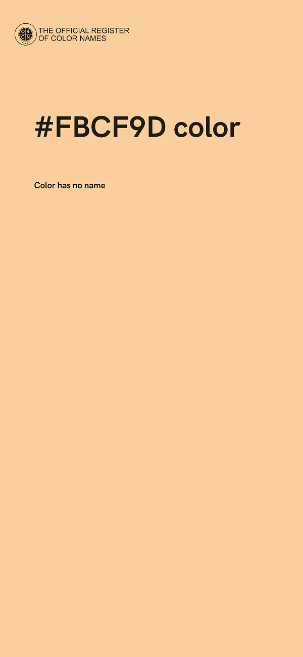 #FBCF9D color image