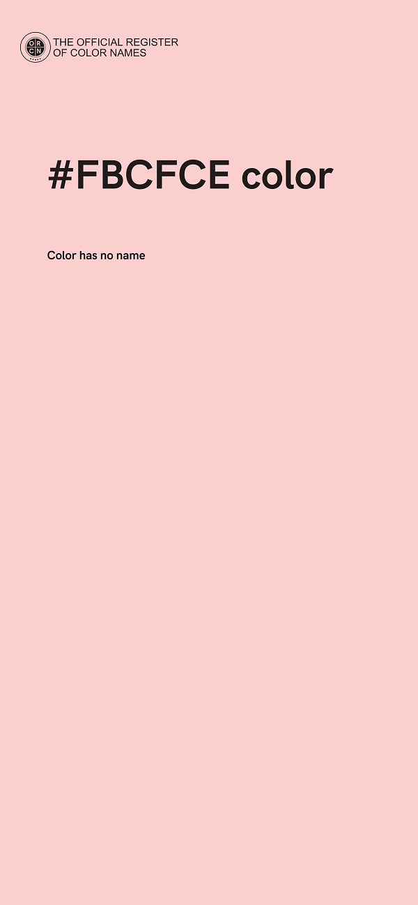 #FBCFCE color image