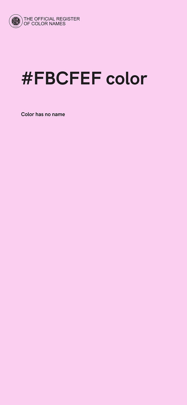 #FBCFEF color image