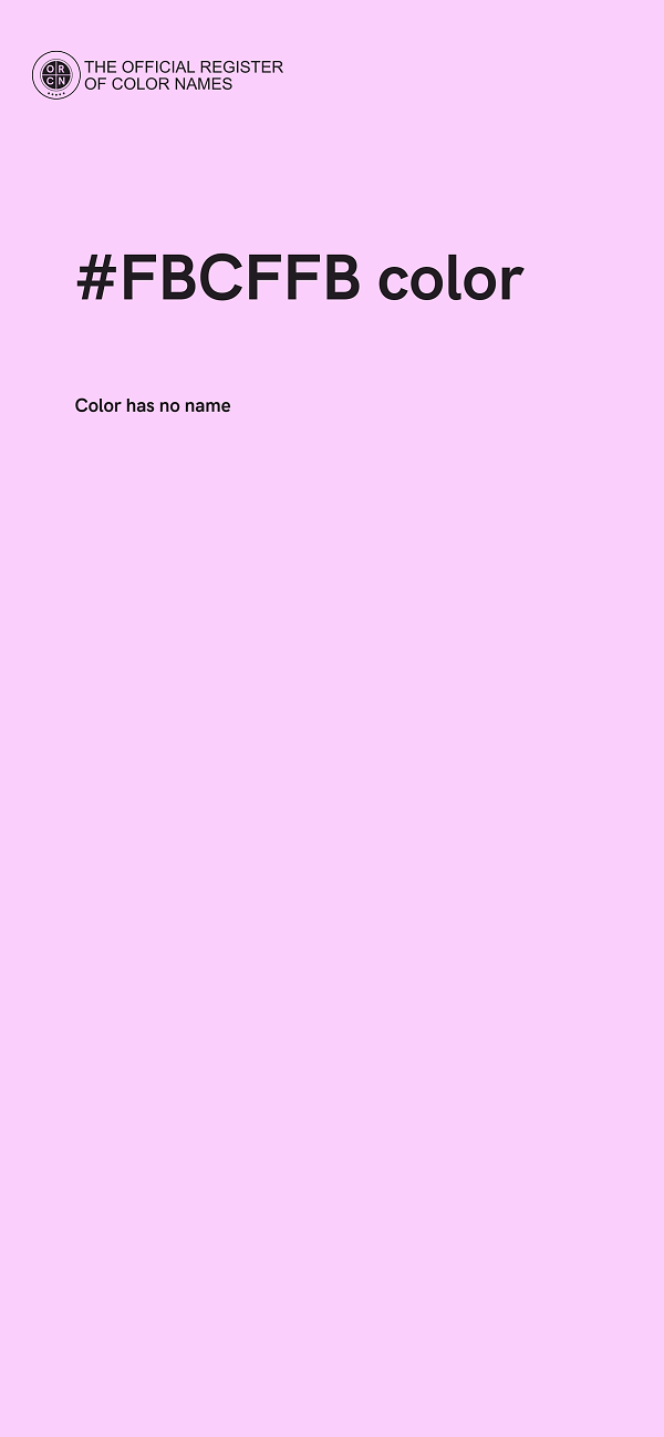 #FBCFFB color image