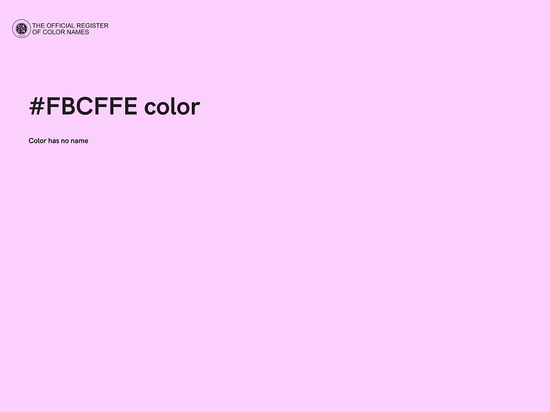 #FBCFFE color image