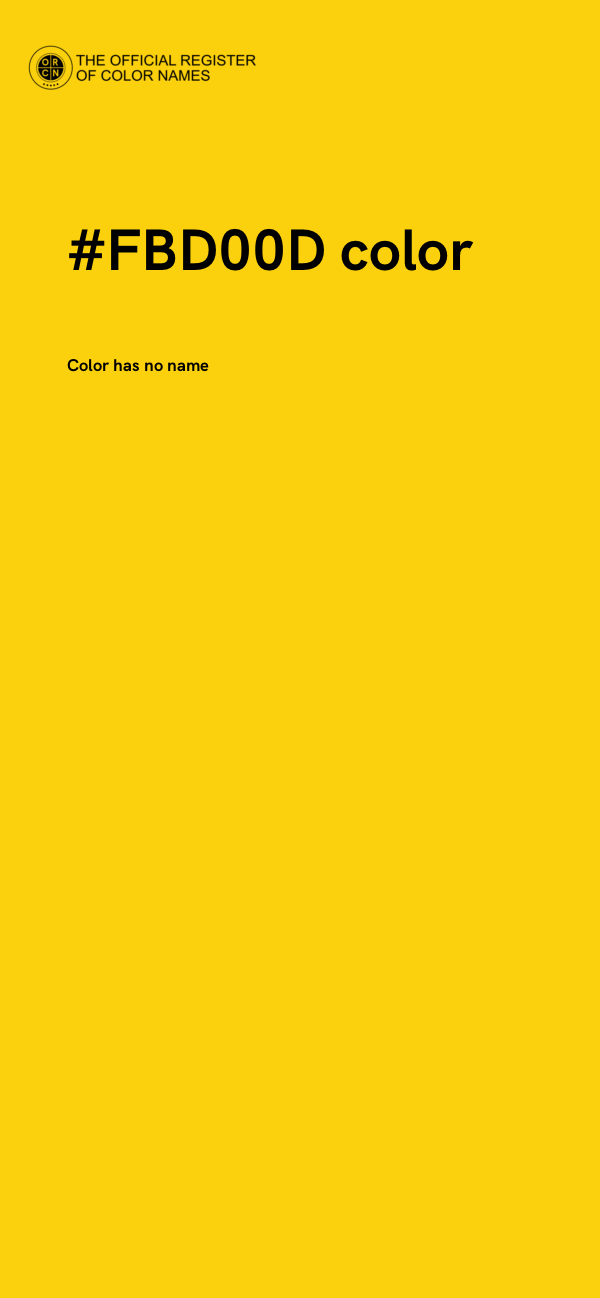 #FBD00D color image