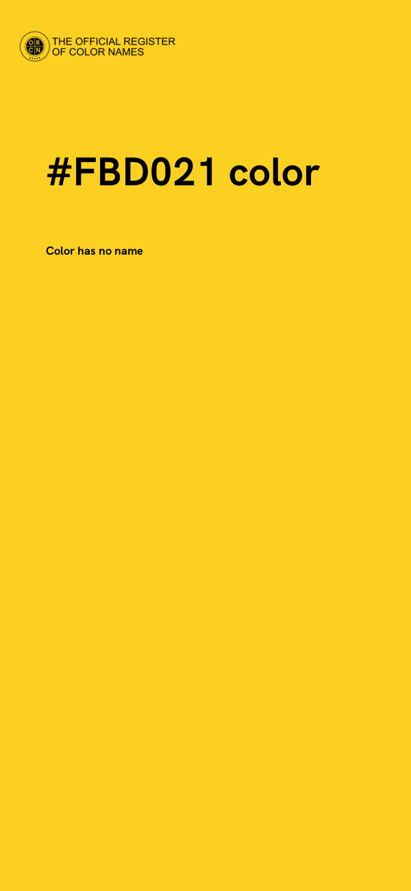 #FBD021 color image