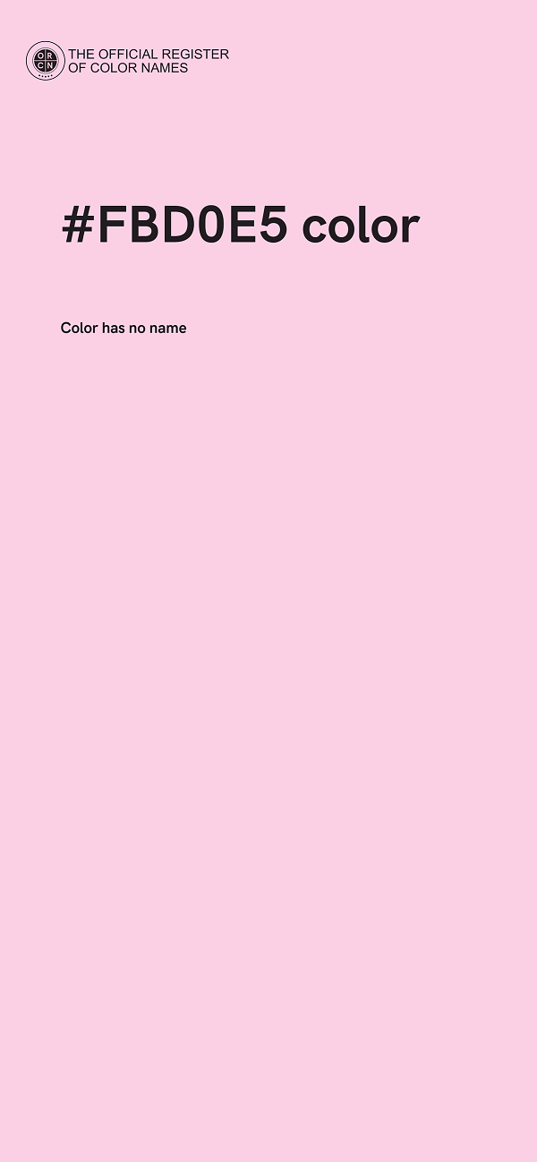 #FBD0E5 color image