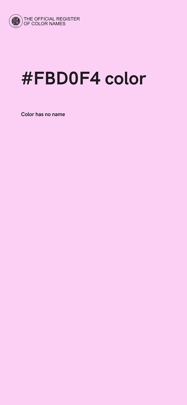 #FBD0F4 color image