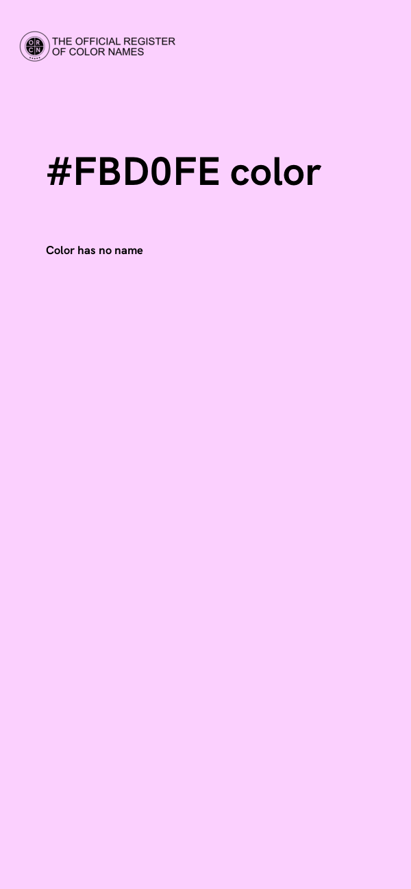 #FBD0FE color image