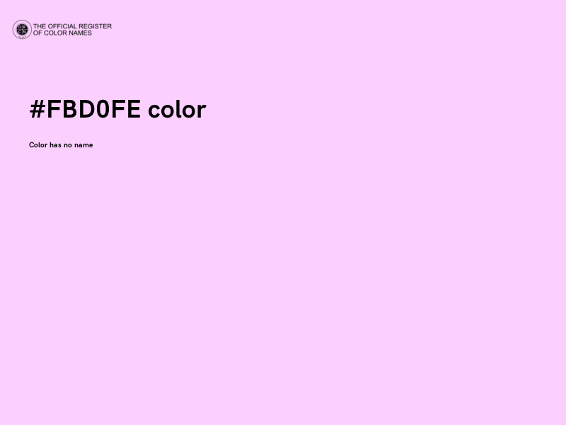 #FBD0FE color image