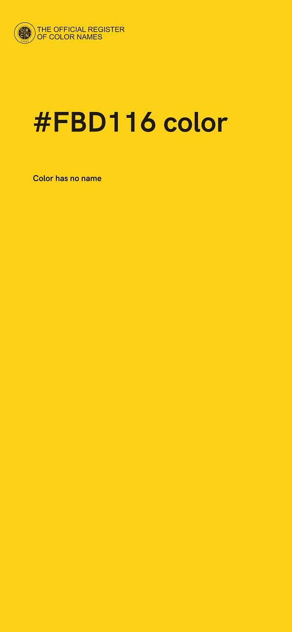 #FBD116 color image