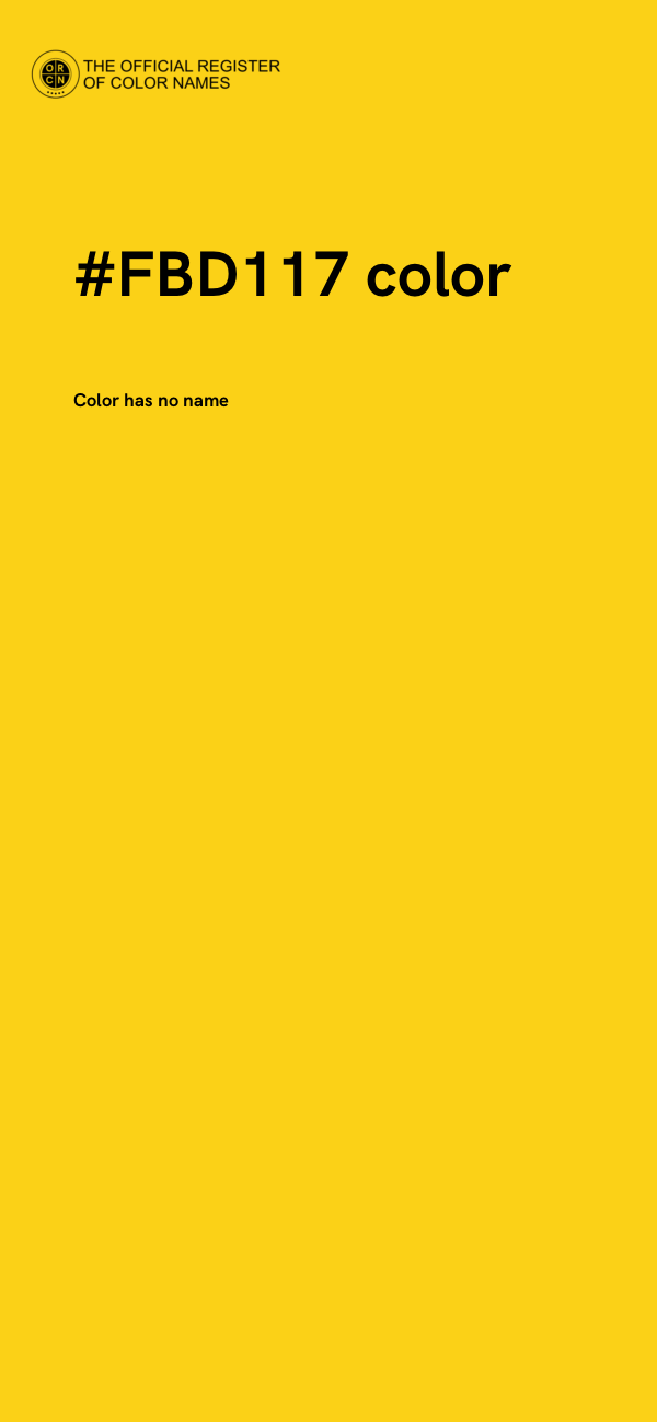 #FBD117 color image