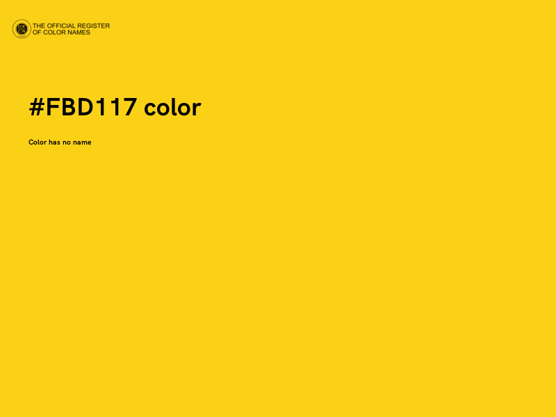 #FBD117 color image