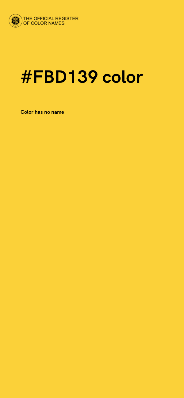 #FBD139 color image