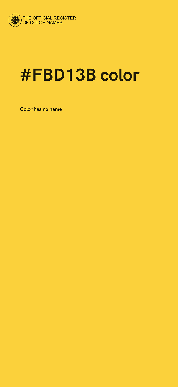 #FBD13B color image