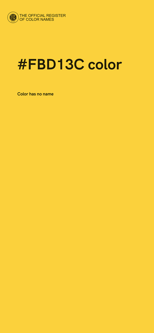 #FBD13C color image