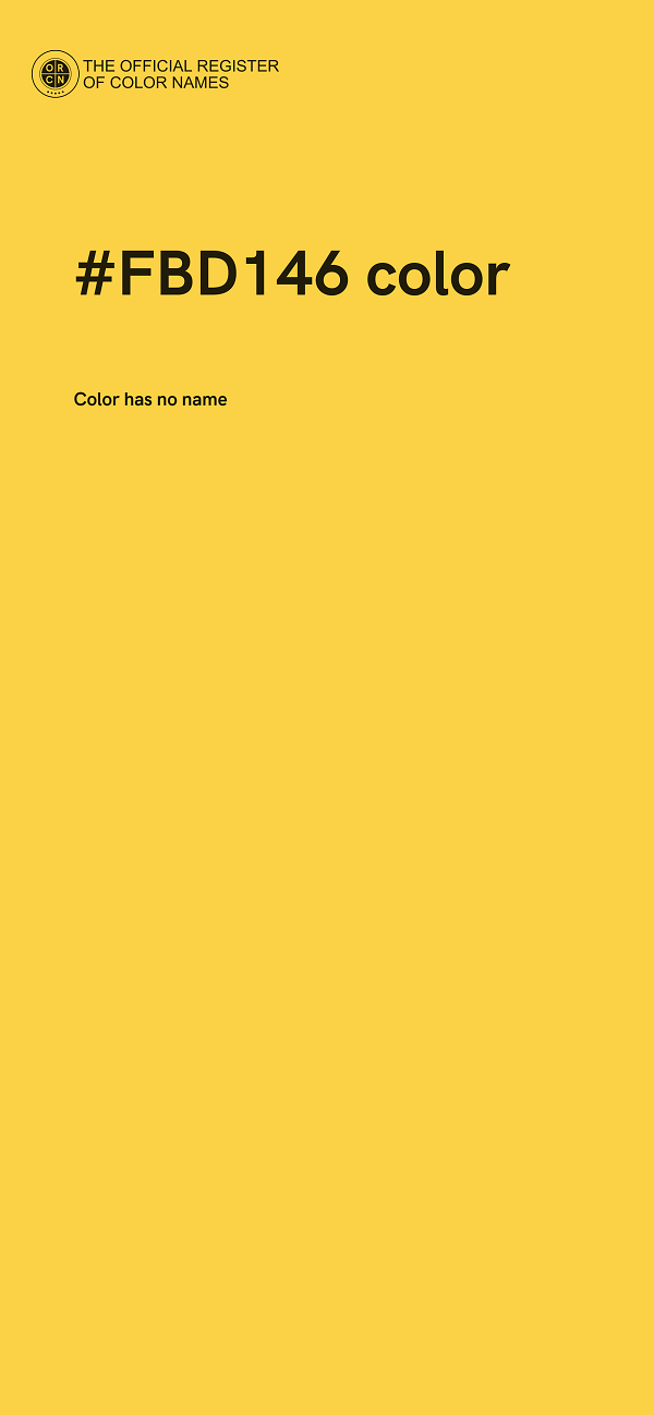 #FBD146 color image