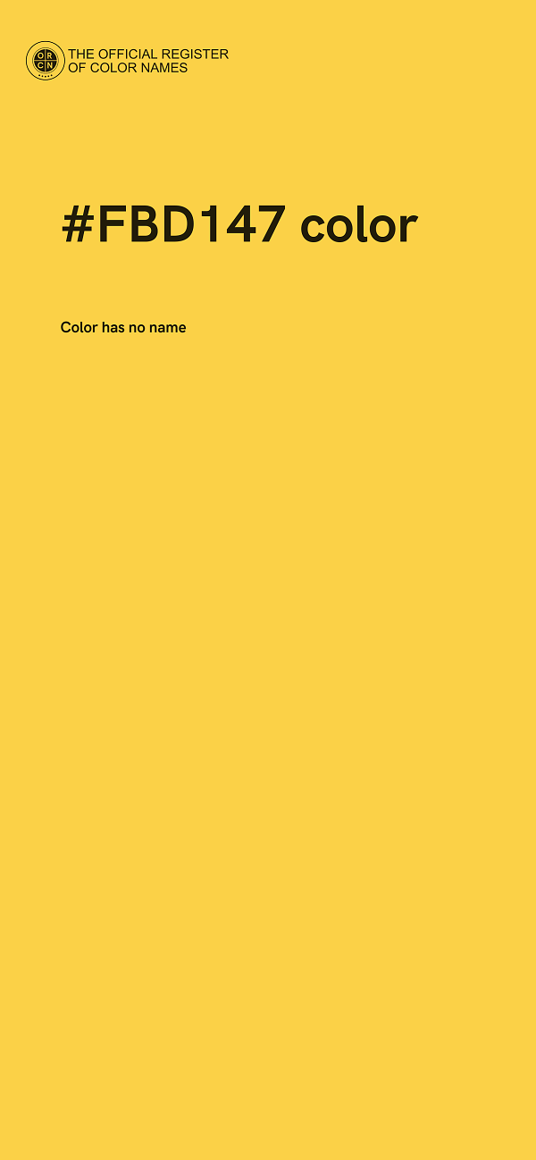 #FBD147 color image