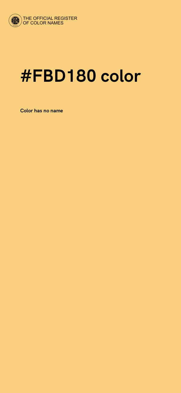 #FBD180 color image