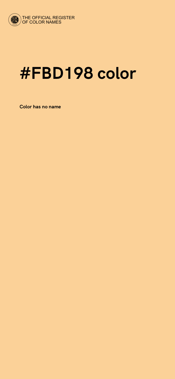 #FBD198 color image