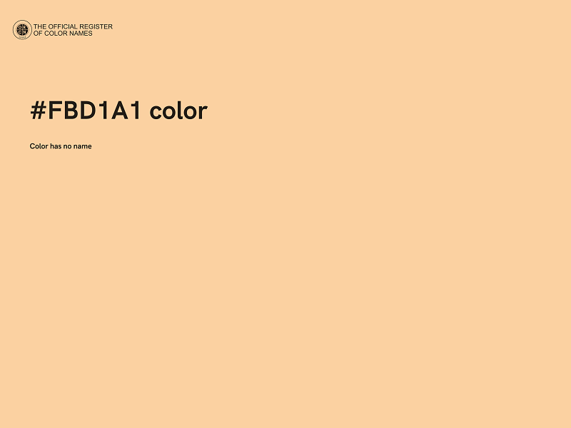#FBD1A1 color image