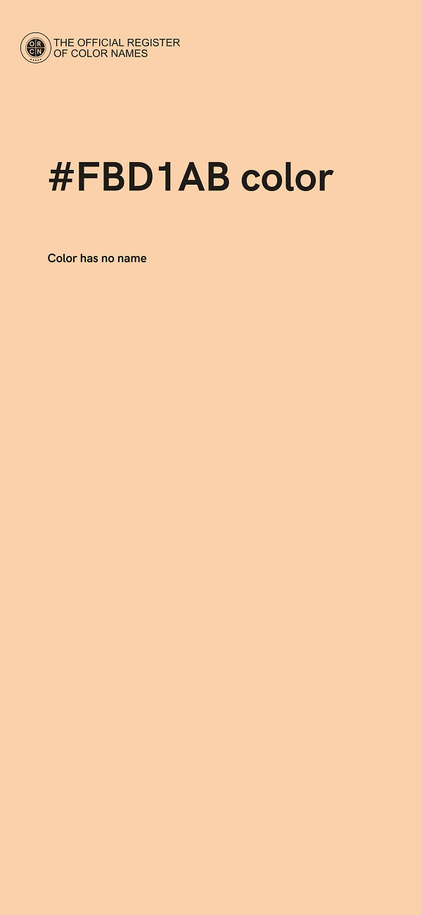 #FBD1AB color image