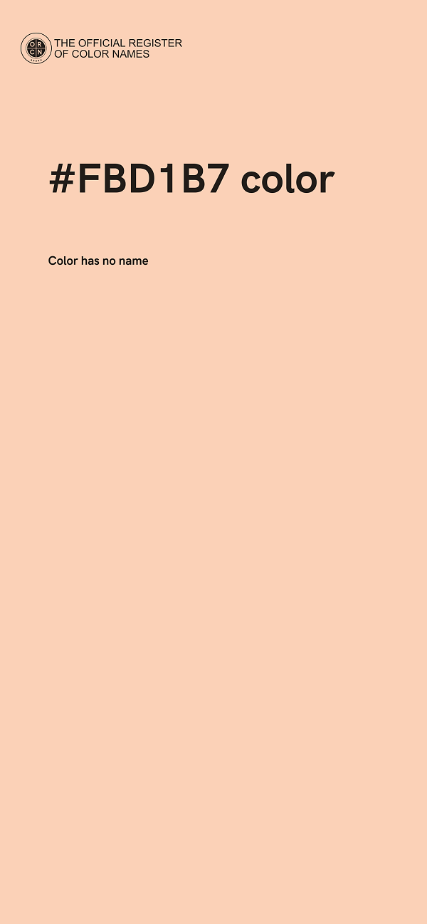 #FBD1B7 color image