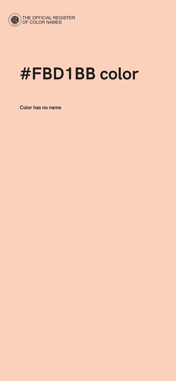 #FBD1BB color image