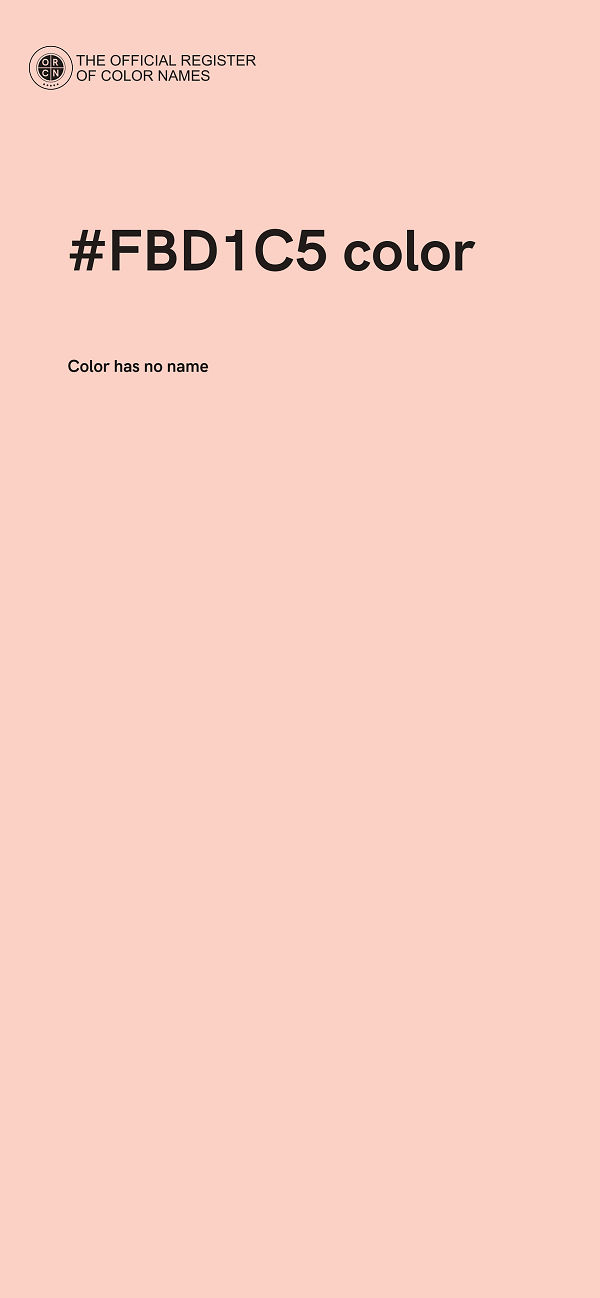 #FBD1C5 color image