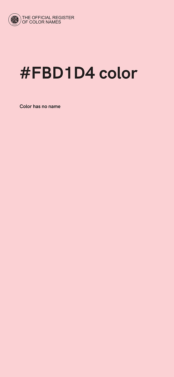 #FBD1D4 color image