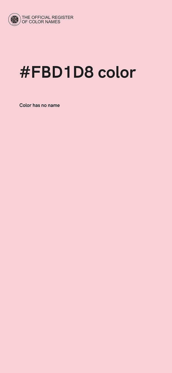 #FBD1D8 color image