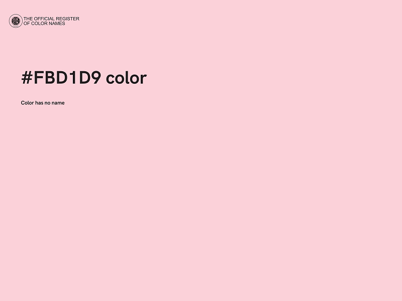 #FBD1D9 color image