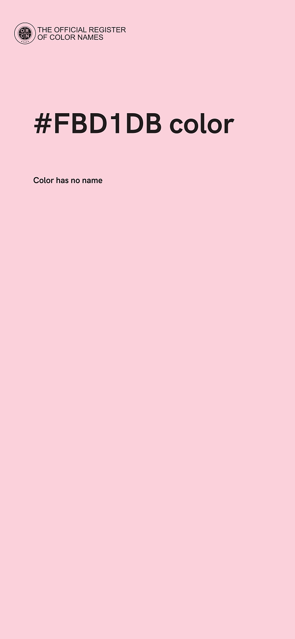 #FBD1DB color image