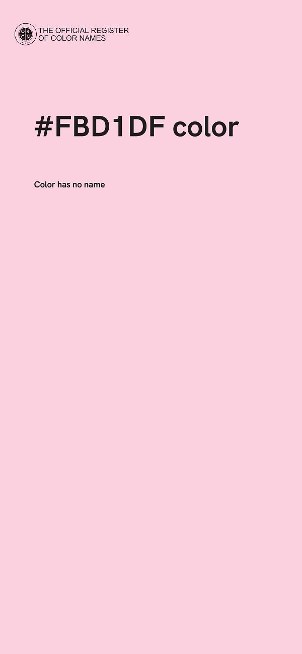 #FBD1DF color image