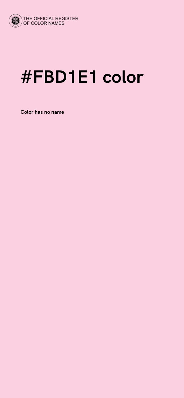 #FBD1E1 color image