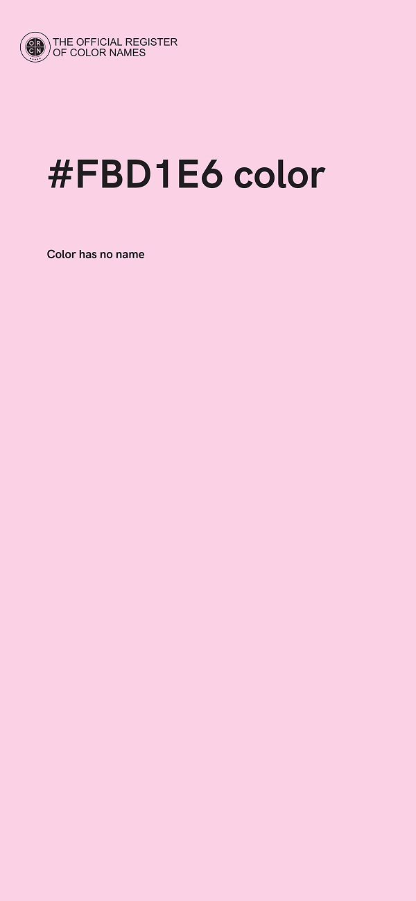 #FBD1E6 color image