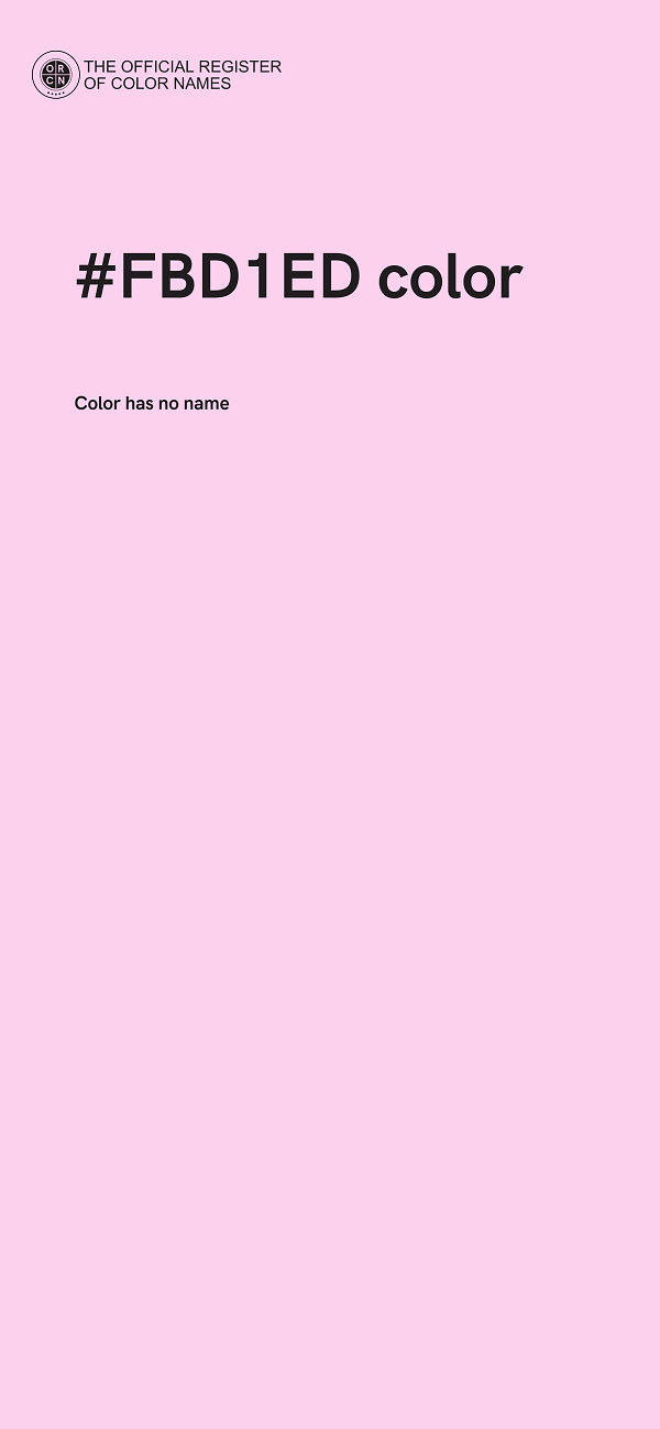 #FBD1ED color image