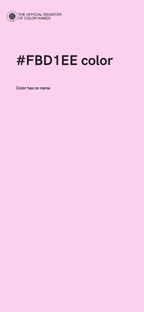 #FBD1EE color image