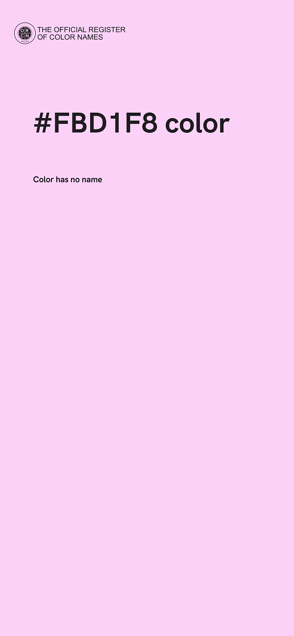 #FBD1F8 color image