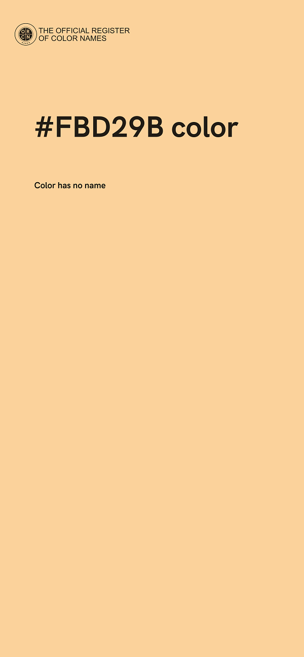 #FBD29B color image
