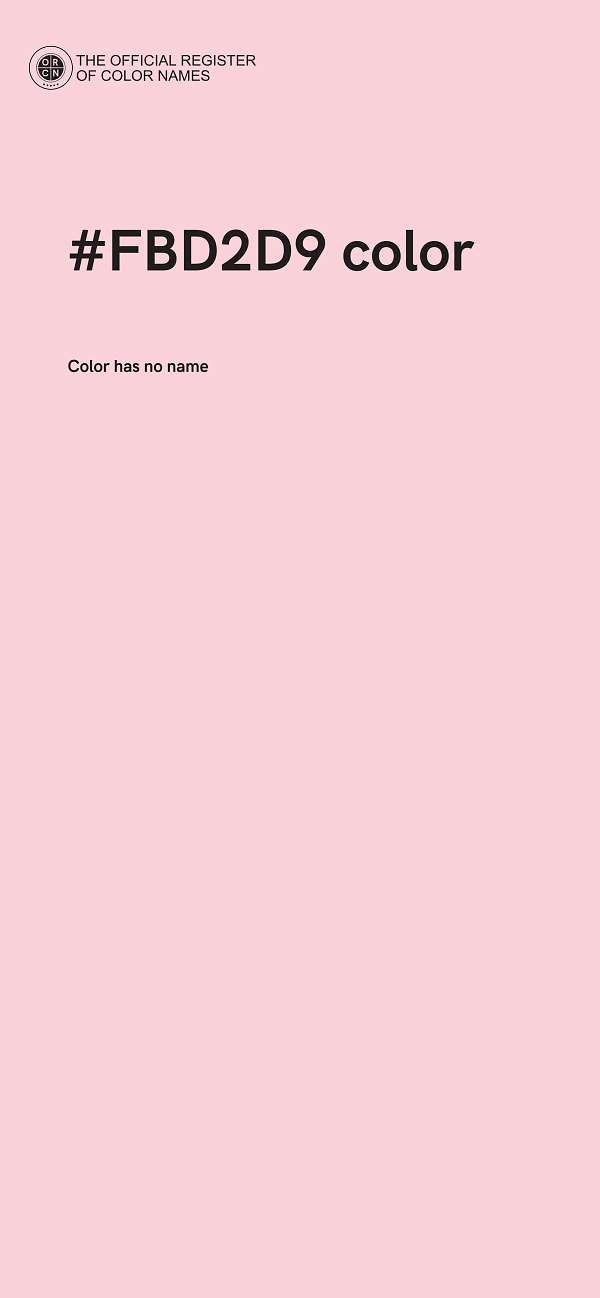 #FBD2D9 color image