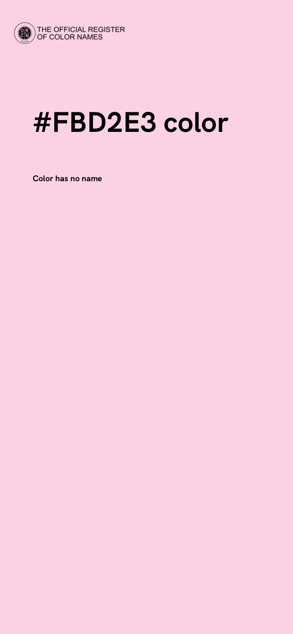 #FBD2E3 color image
